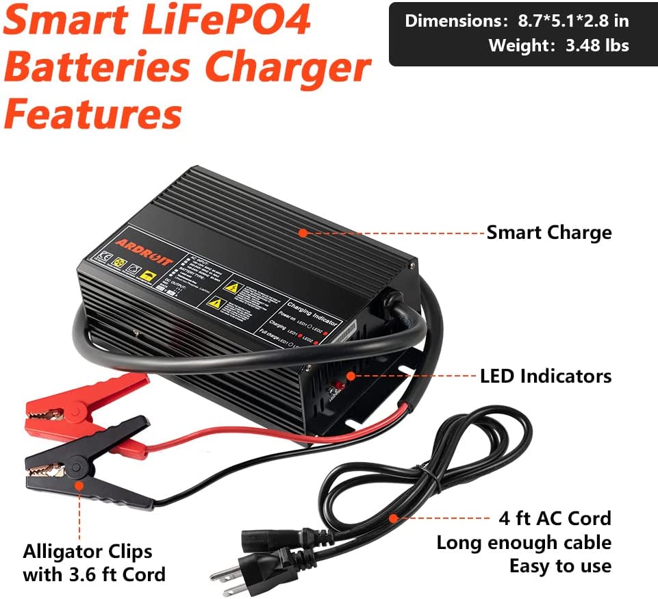 Ardroit 146v 30a Lifepo4 Battery Charger 3705